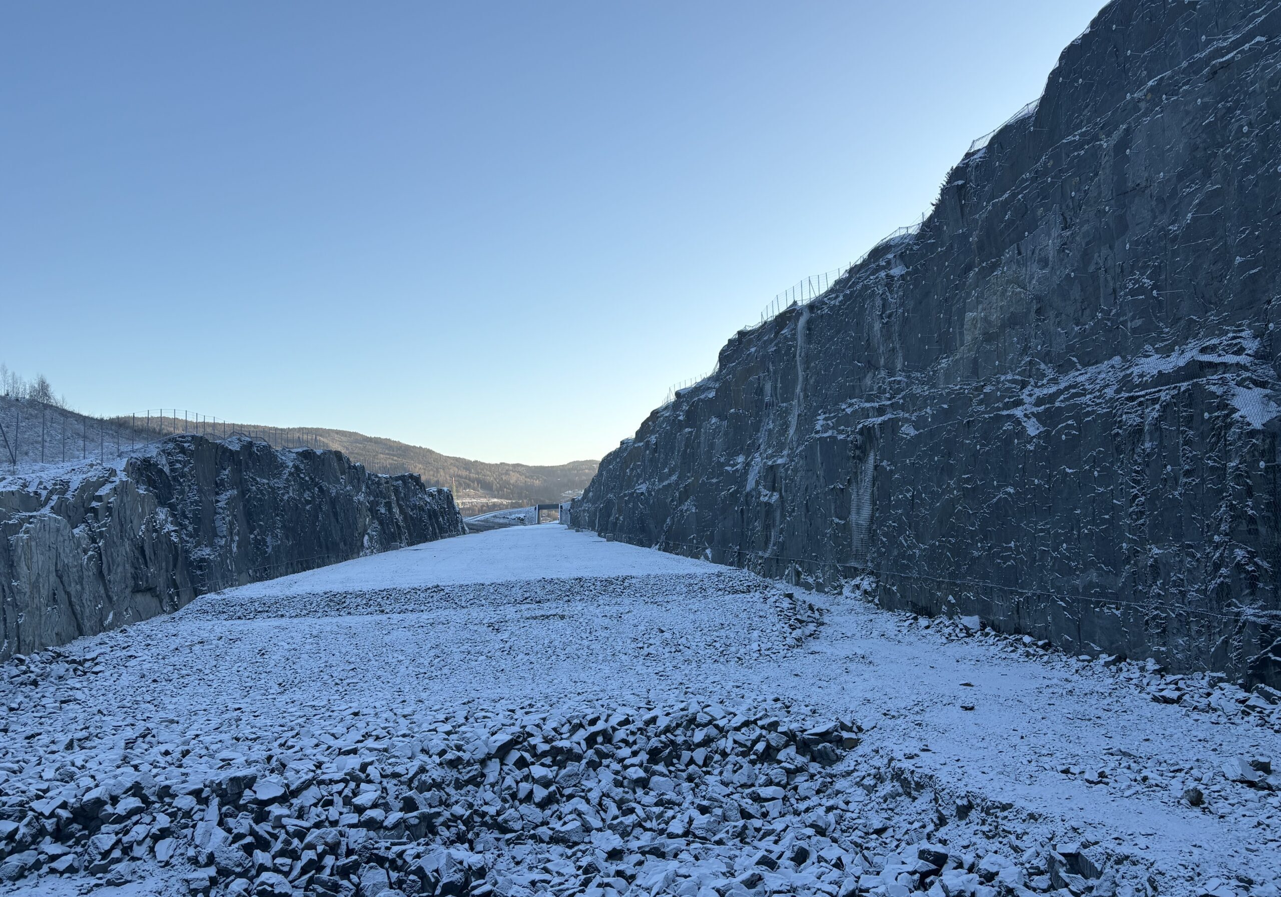 Fjellsikring ved Tangenvika Bru