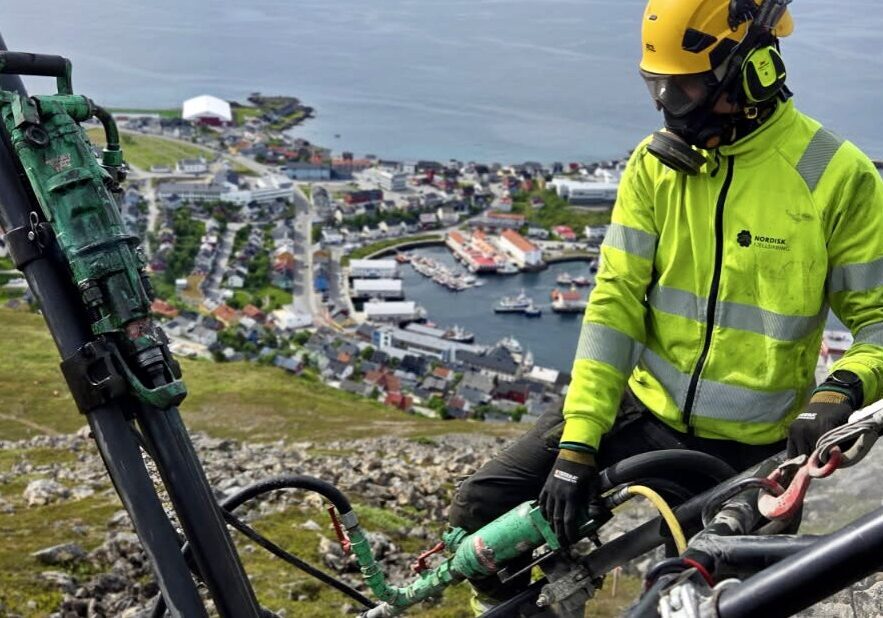 Fjellsikring i Honningsvåg