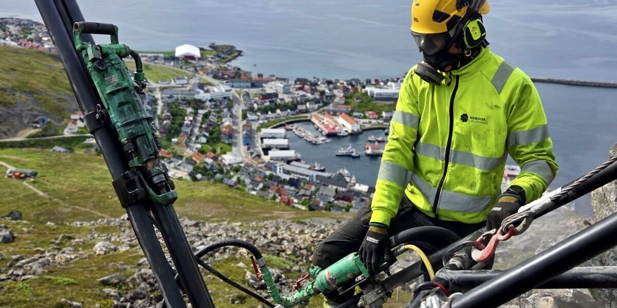 Fjellsikring i Honningsvåg